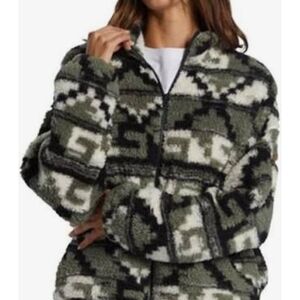 Roxy Tribal Fleece Jacket. Size Large